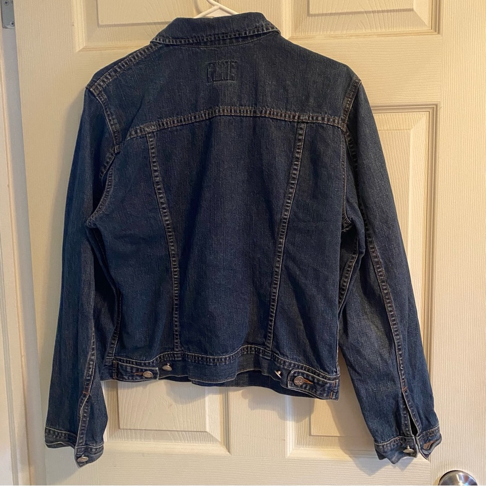 Calvin Klein Denim Jacket Size Large Like Dark Blue - Picture 5 of 9